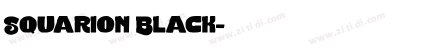 Squarion Black字体转换